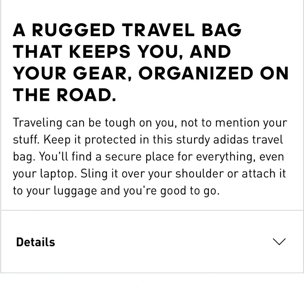 Adidas Black Laptop Bag for Men